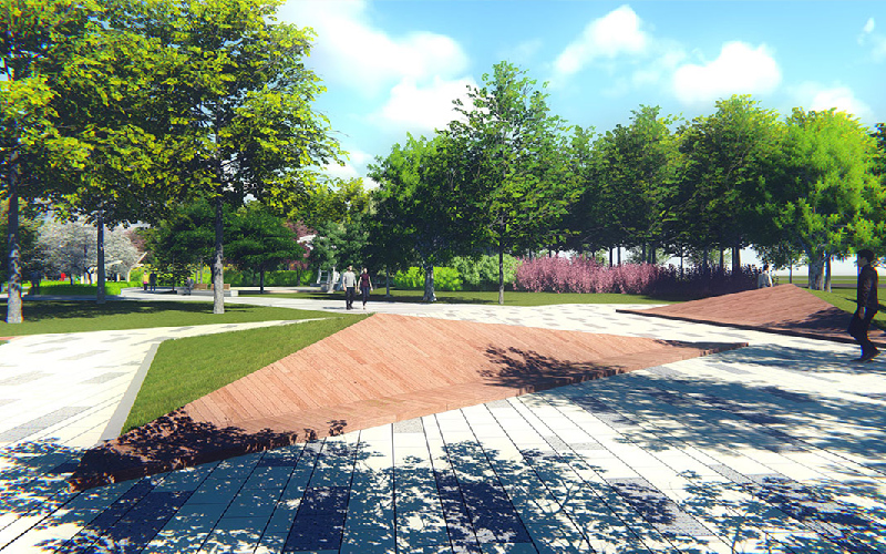 榆林职业技术学院神木校区景观局部设计