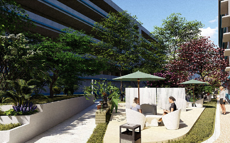 西安财经大学宿舍楼间景观设计